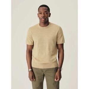 Buck Mason Avalon Knit Classic Tee Tan